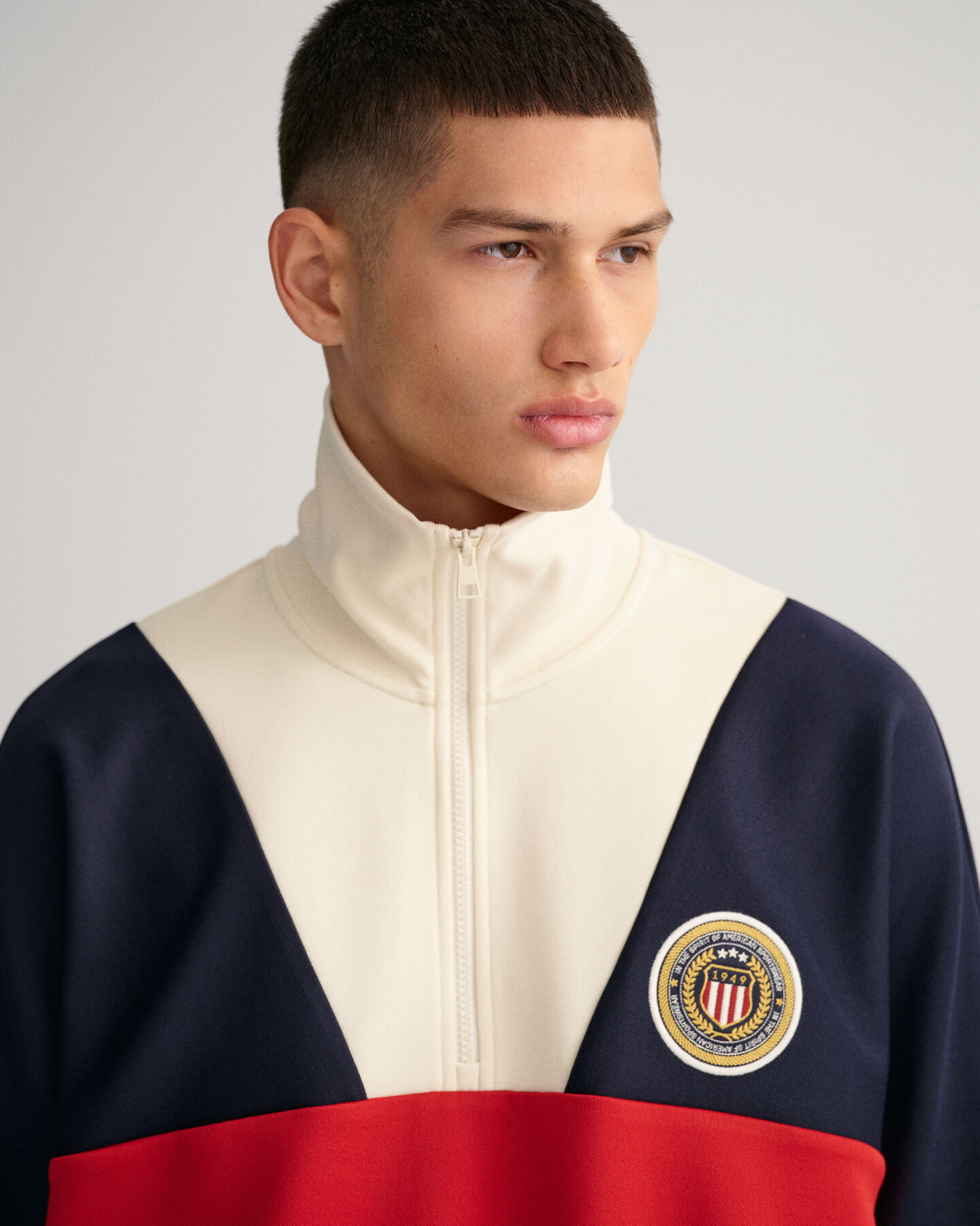 Crest Shield Tracksuit Half-Zip Sweater