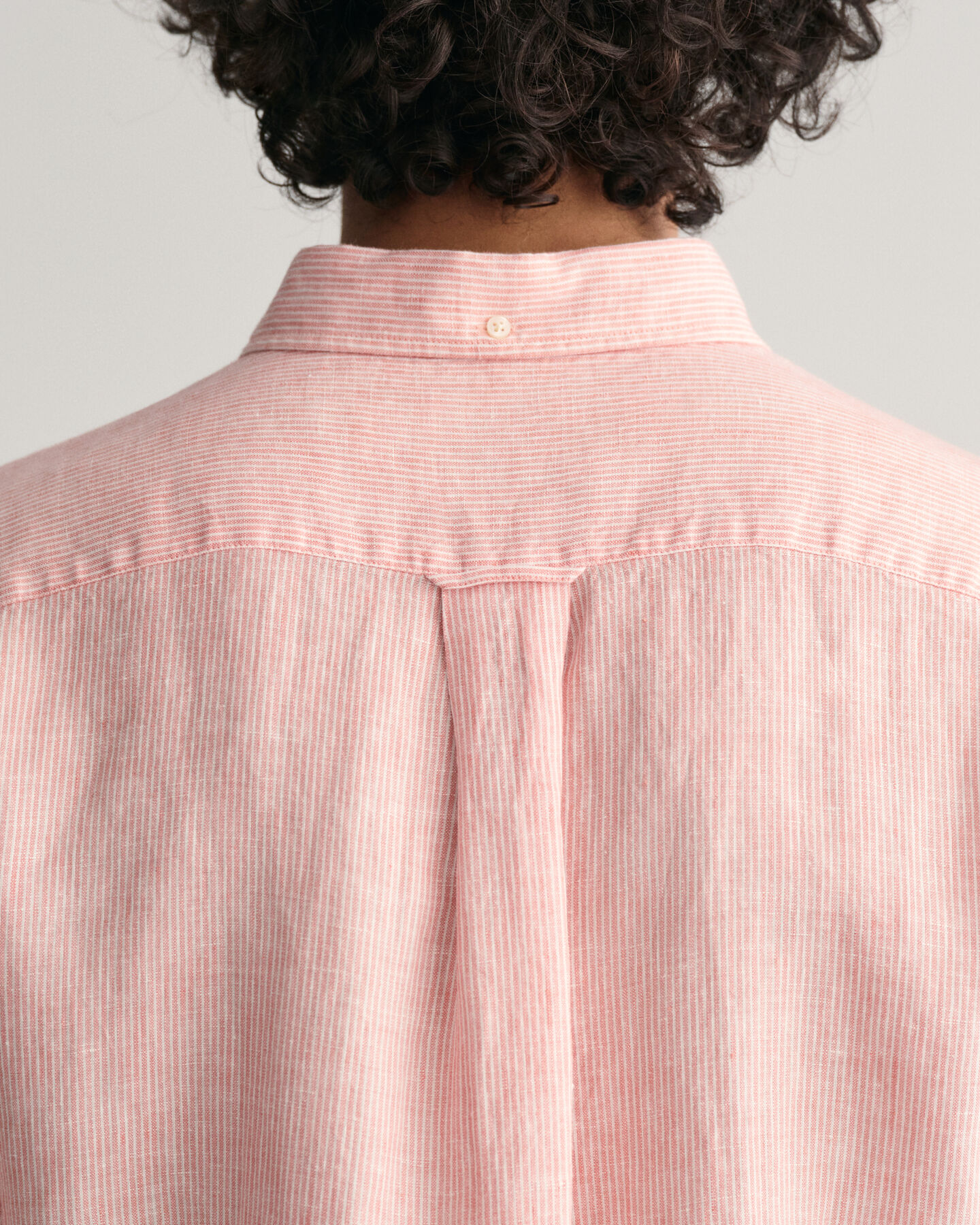 Regular Fit Striped Linen Short Sleeve Shirt