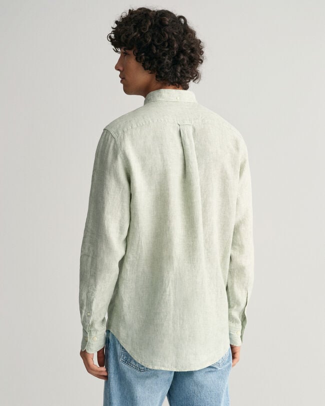 Regular Fit Striped Linen Shirt