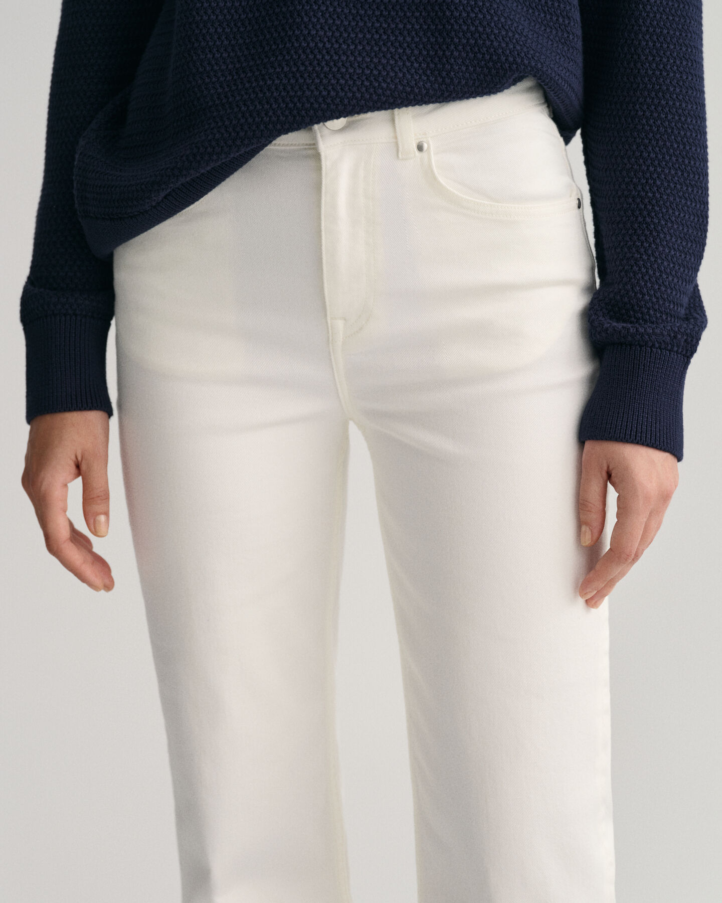 Cropped Wide Leg Color Jeans