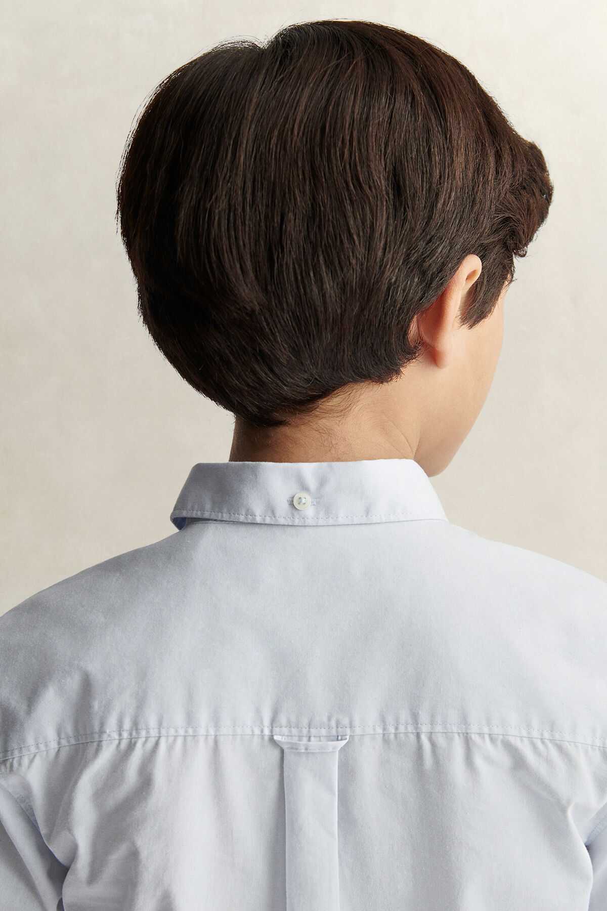 Teen Boys Shield Poplin Shirt — LIGHT BLUE