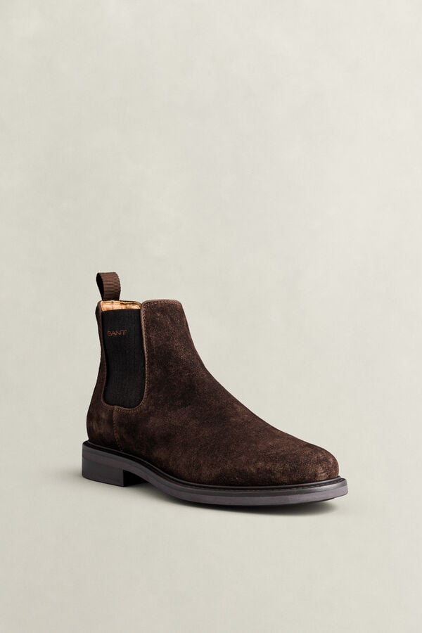 St Fairkon Suede Chelsea Boots — WEATHERED BROWN