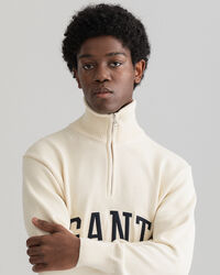 Retro Shield Half-Zip Sweater