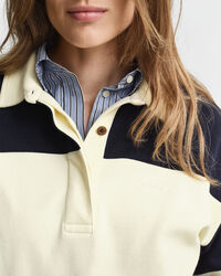 Piqué Textured Color Blocked Rugger