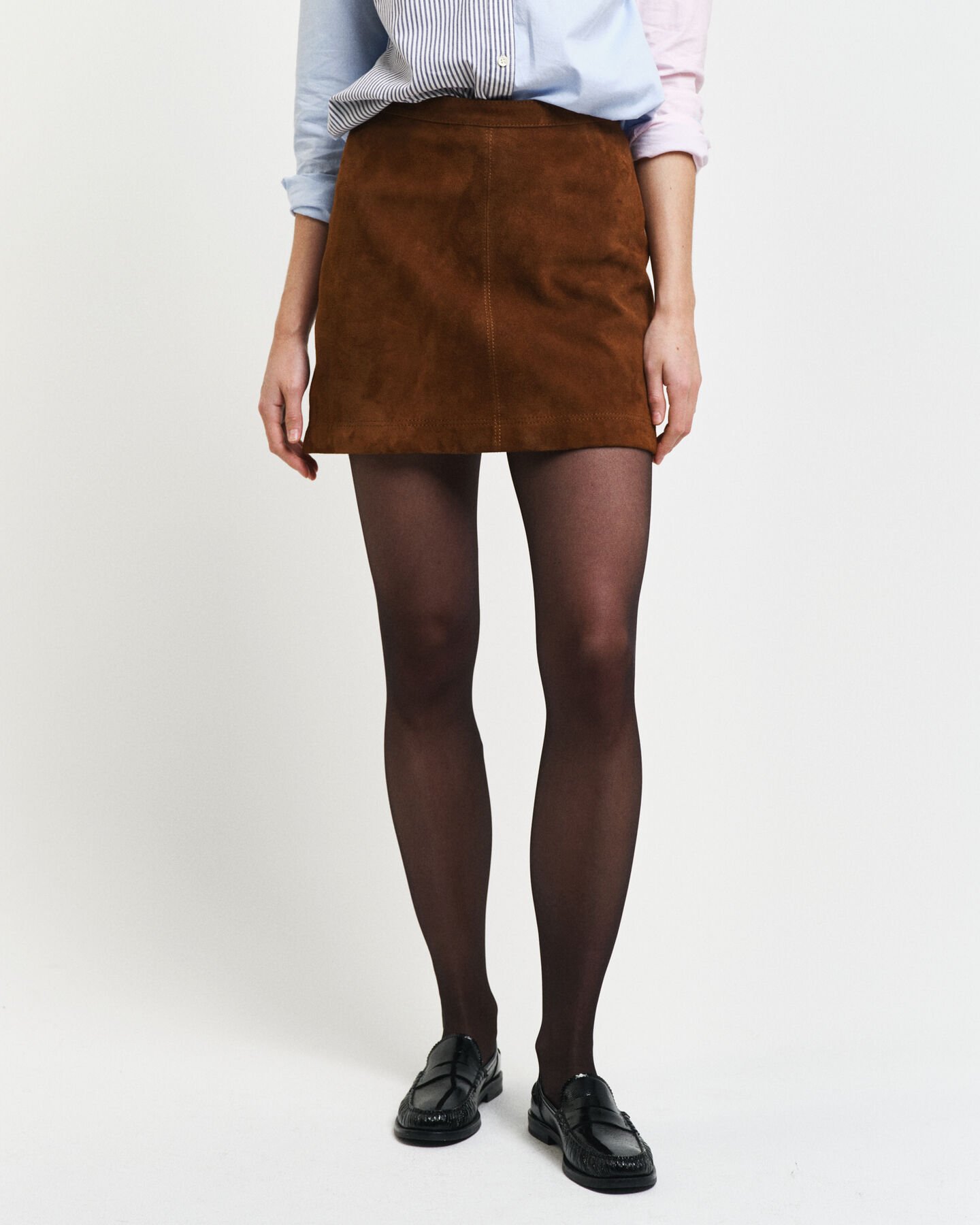 Suede Leather Skirt