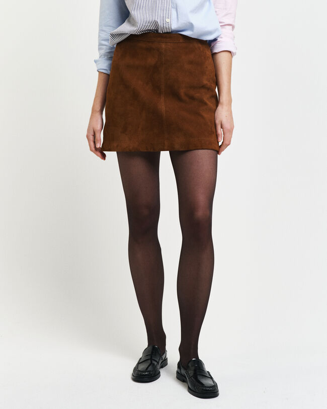 Suede Leather Skirt
