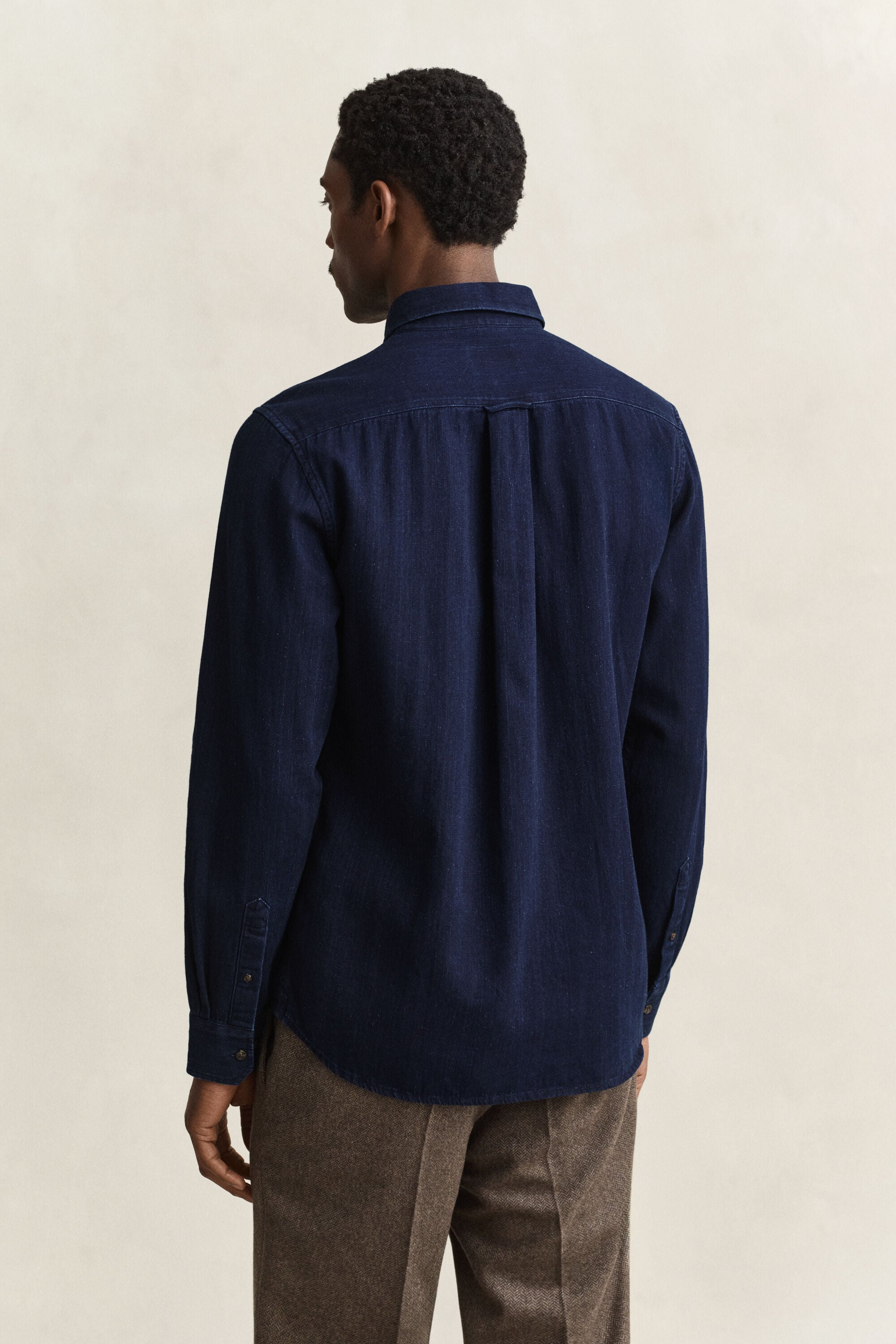 Indigo Herringbone Shirt