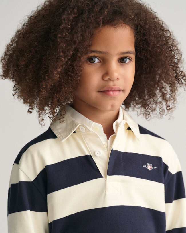 Kids Shield Striped Rugger