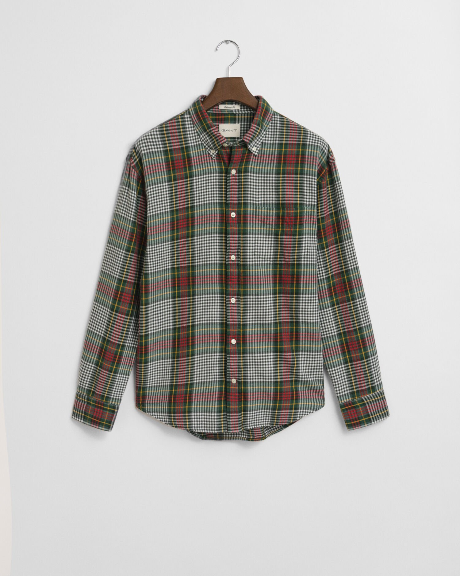 Relaxed Fit Lightweight Checked Twill Shirt