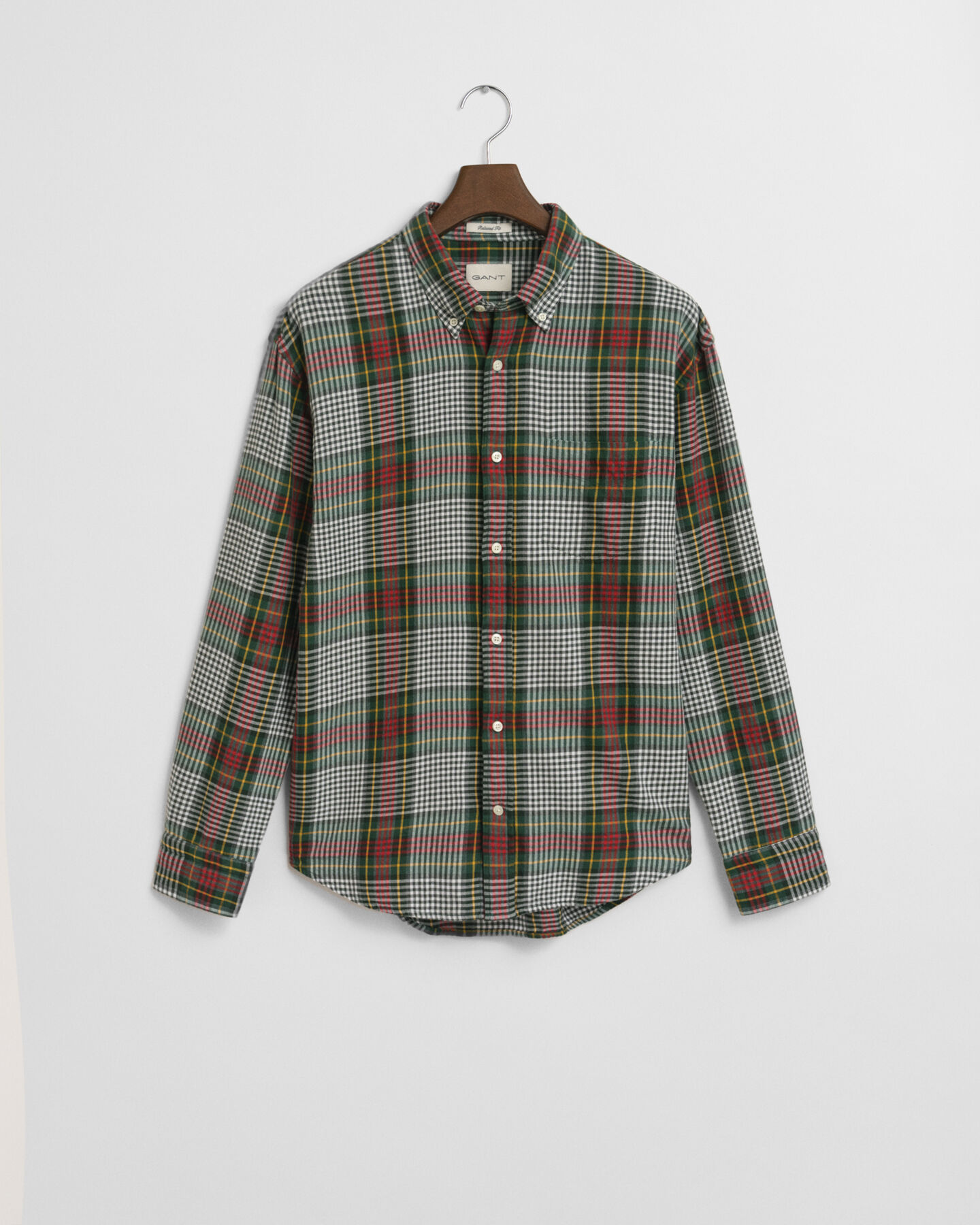 Relaxed Fit Lightweight Checked Twill Shirt