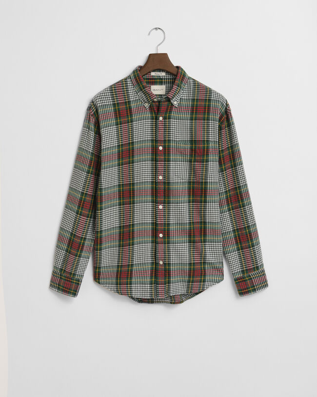 Relaxed Fit Lightweight Checked Twill Shirt