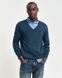 Extra Fine Merino Wool V-Neck Sweater