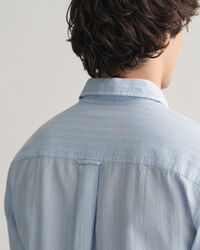 Relaxed Fit Pinstriped Seersucker Shirt