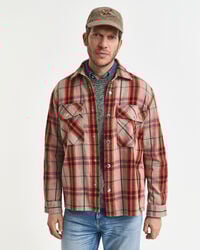 Relaxed Fit Checked Overshirt