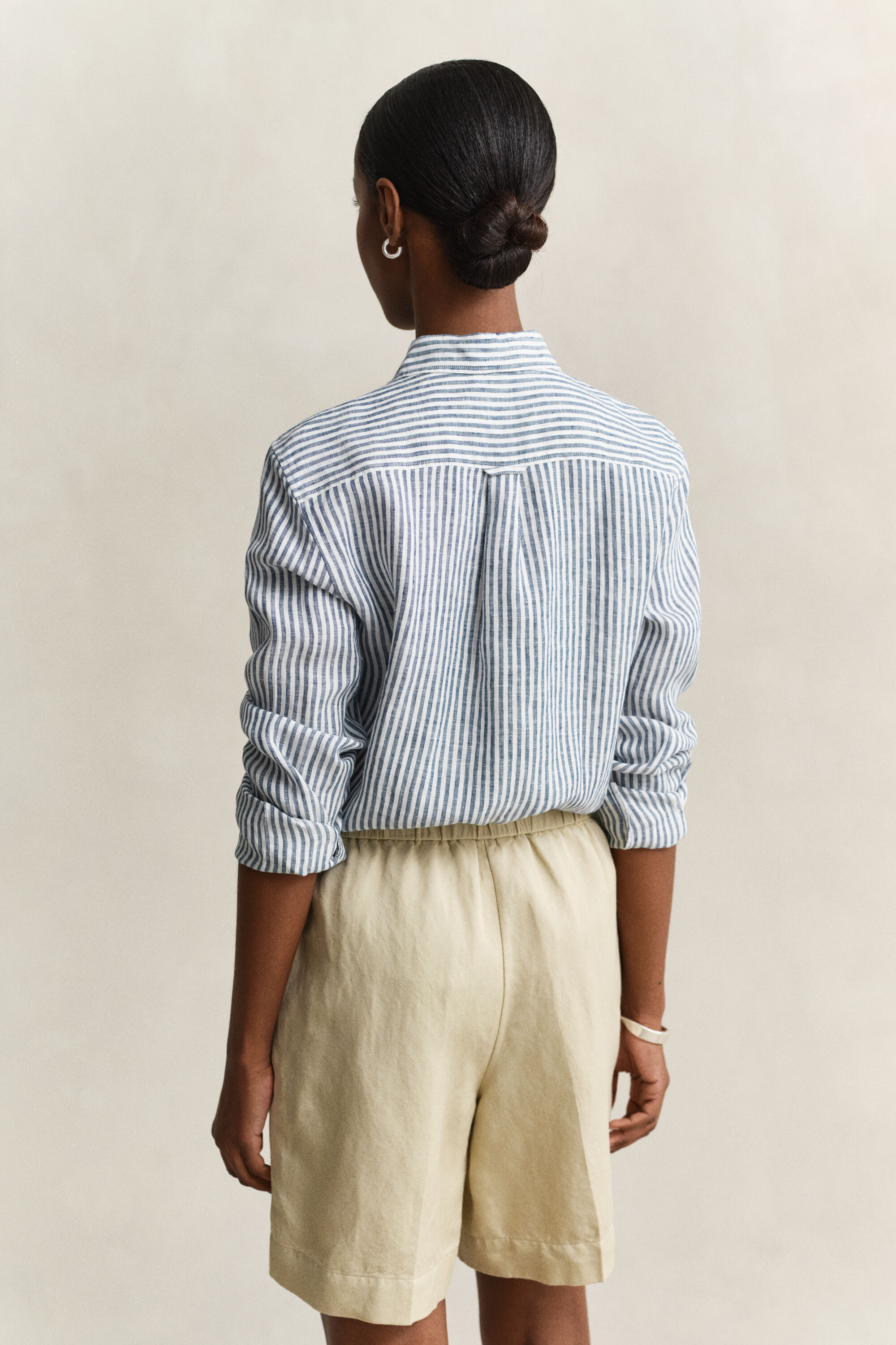 Regular Fit Striped Linen Shirt
