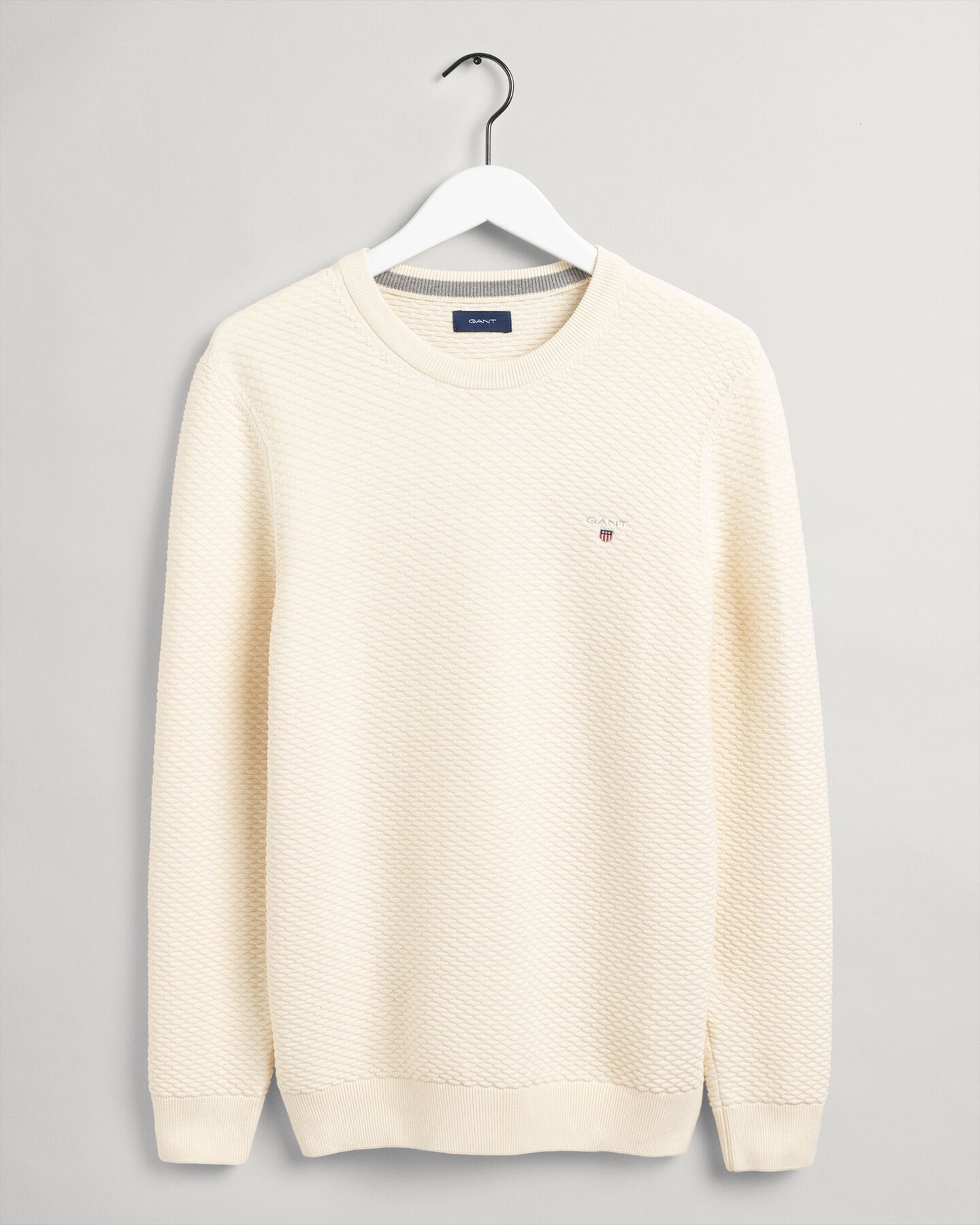 Triangle Texture Crew Neck Sweater