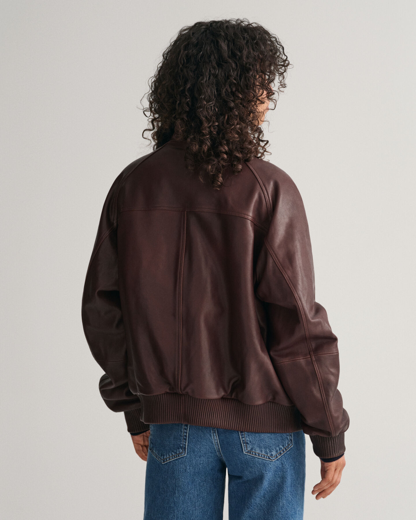 Leather Bomber Jacket