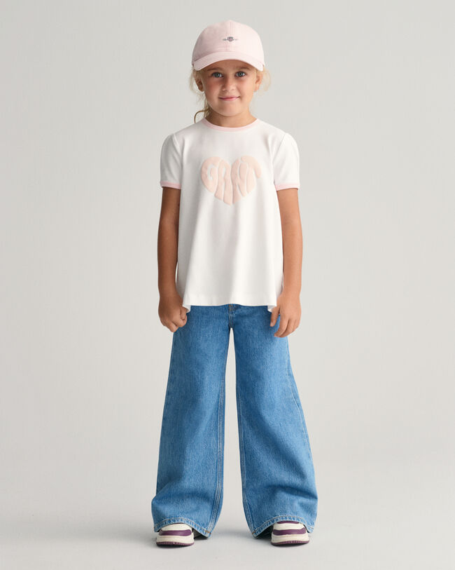 Girls Heart Graphic T-Shirt