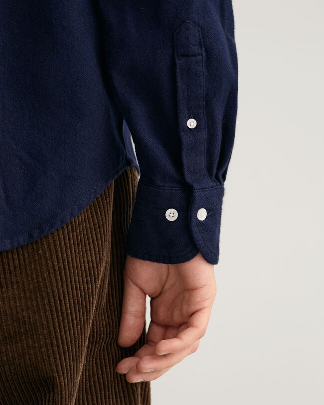 Regular Fit Herringbone Shirt