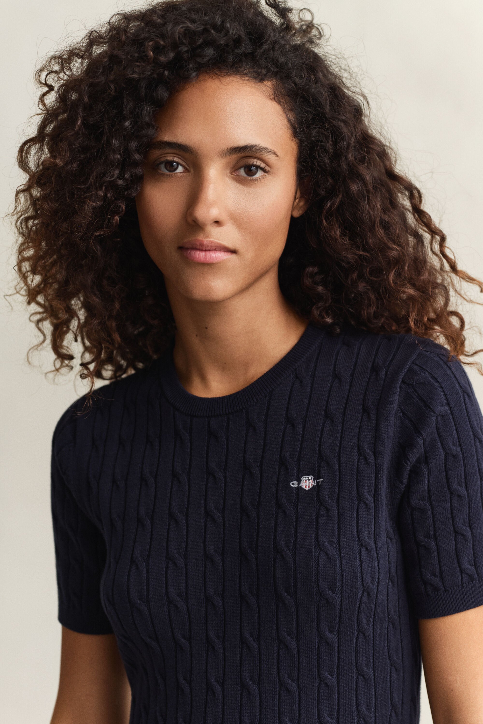 Cotton Cable Knit Dress