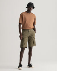 Relaxed Fit Twill Cargo Shorts