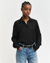 Regular Fit Striped Satin Shirt