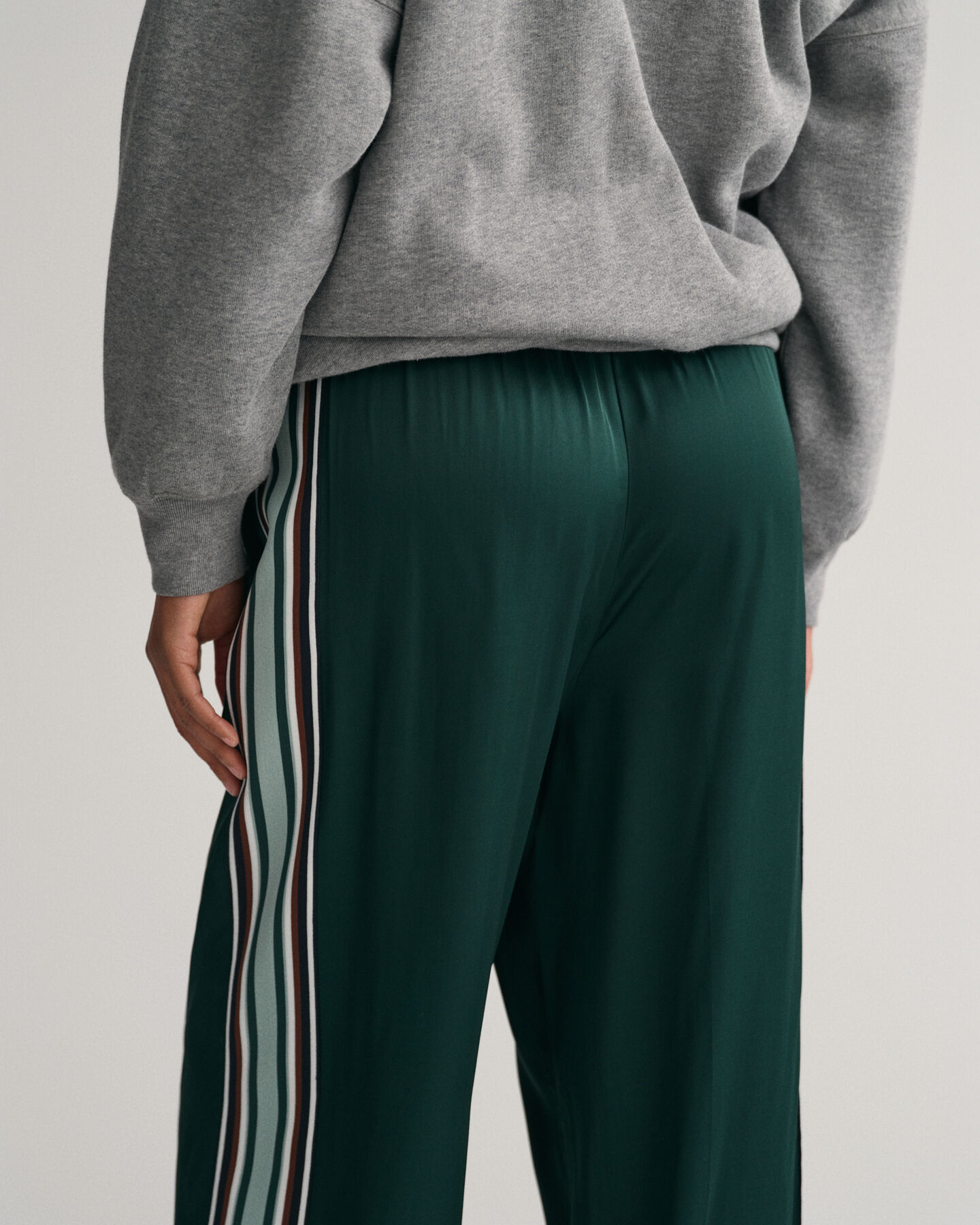 Relaxed Fit Striped Pull-On Pants