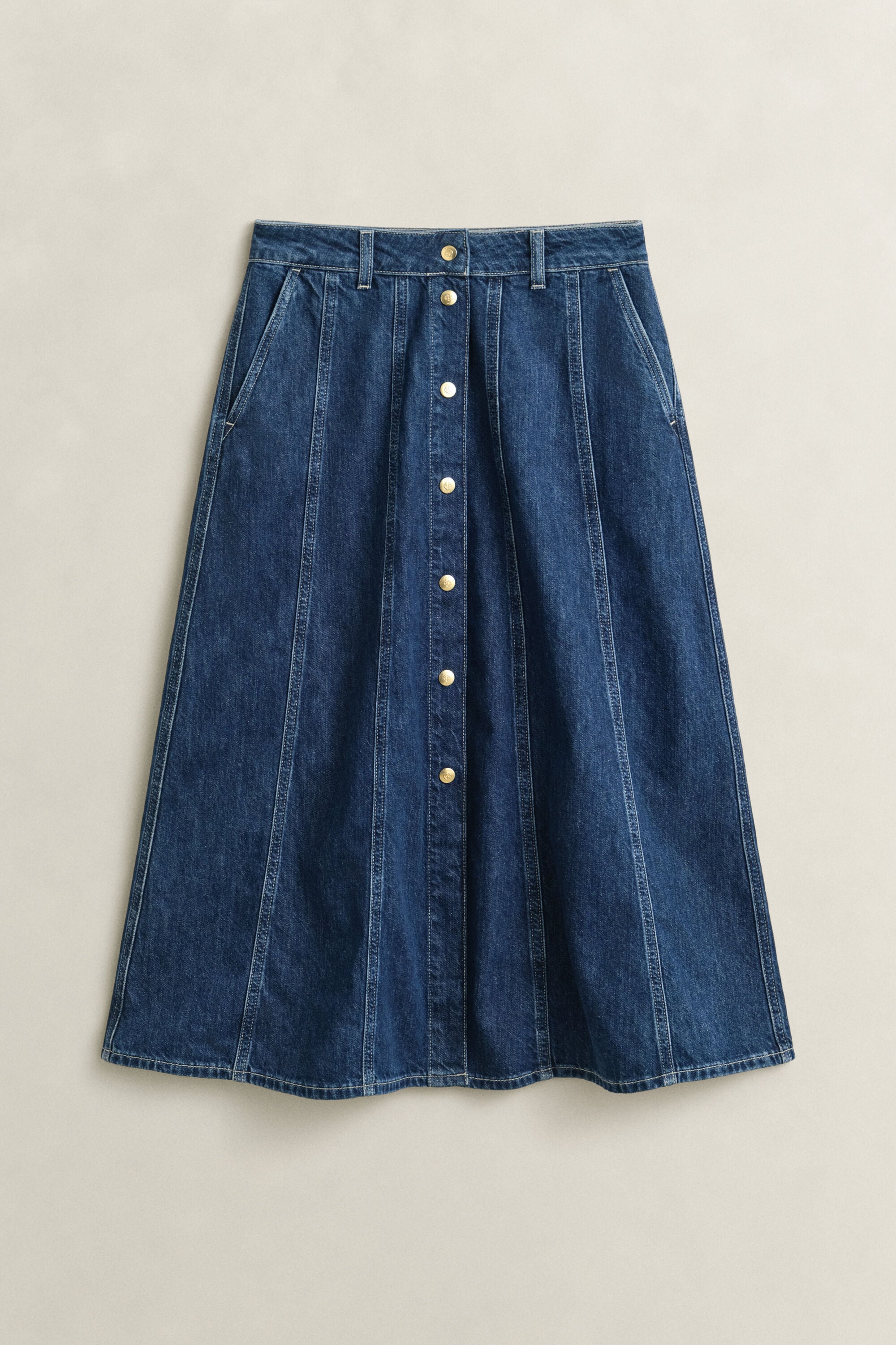 Flared Denim Skirt