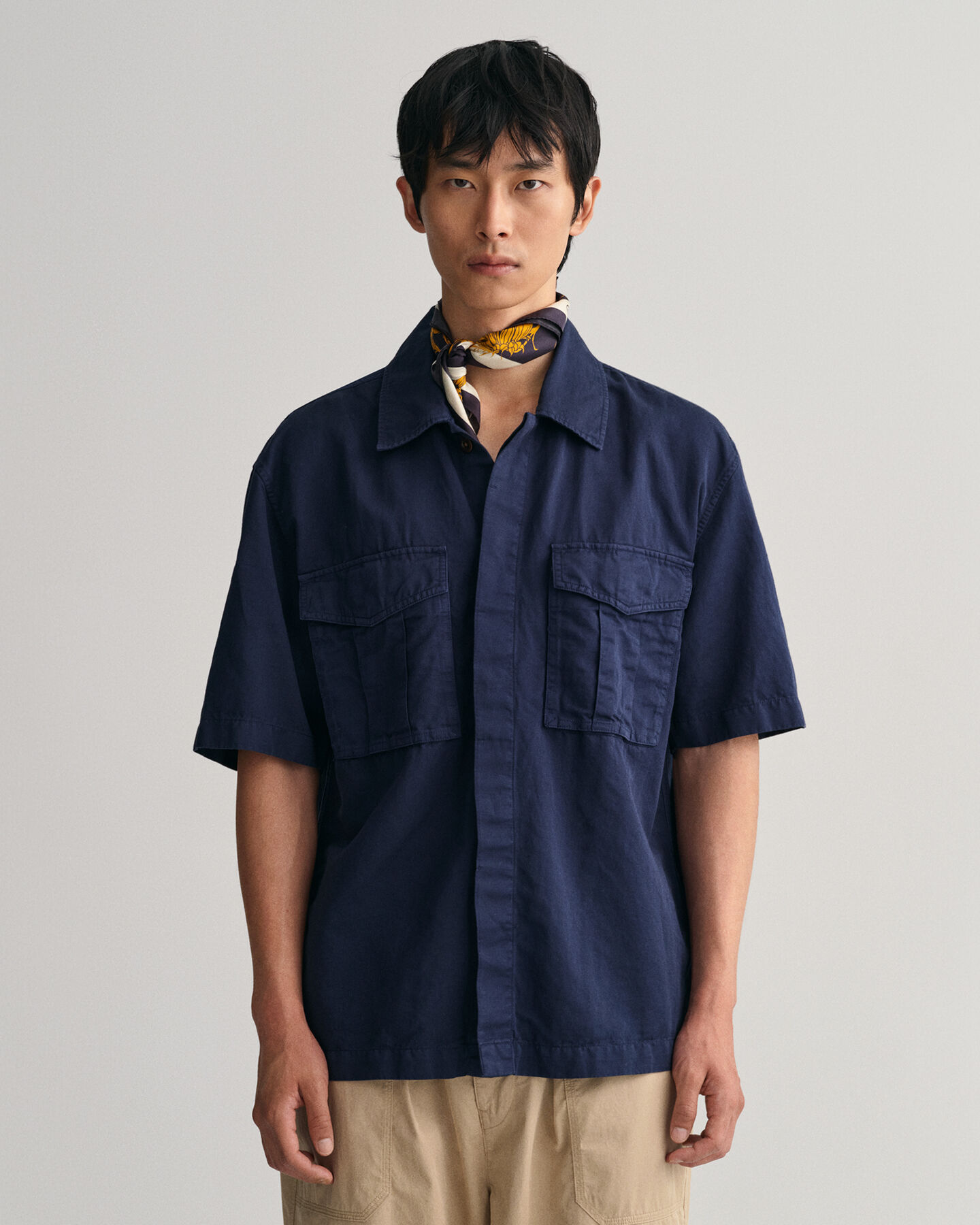 Relaxed Fit Short Sleeve Utility Shirt