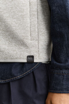 Fleece Vest — WARM GRAY MELANGE 3