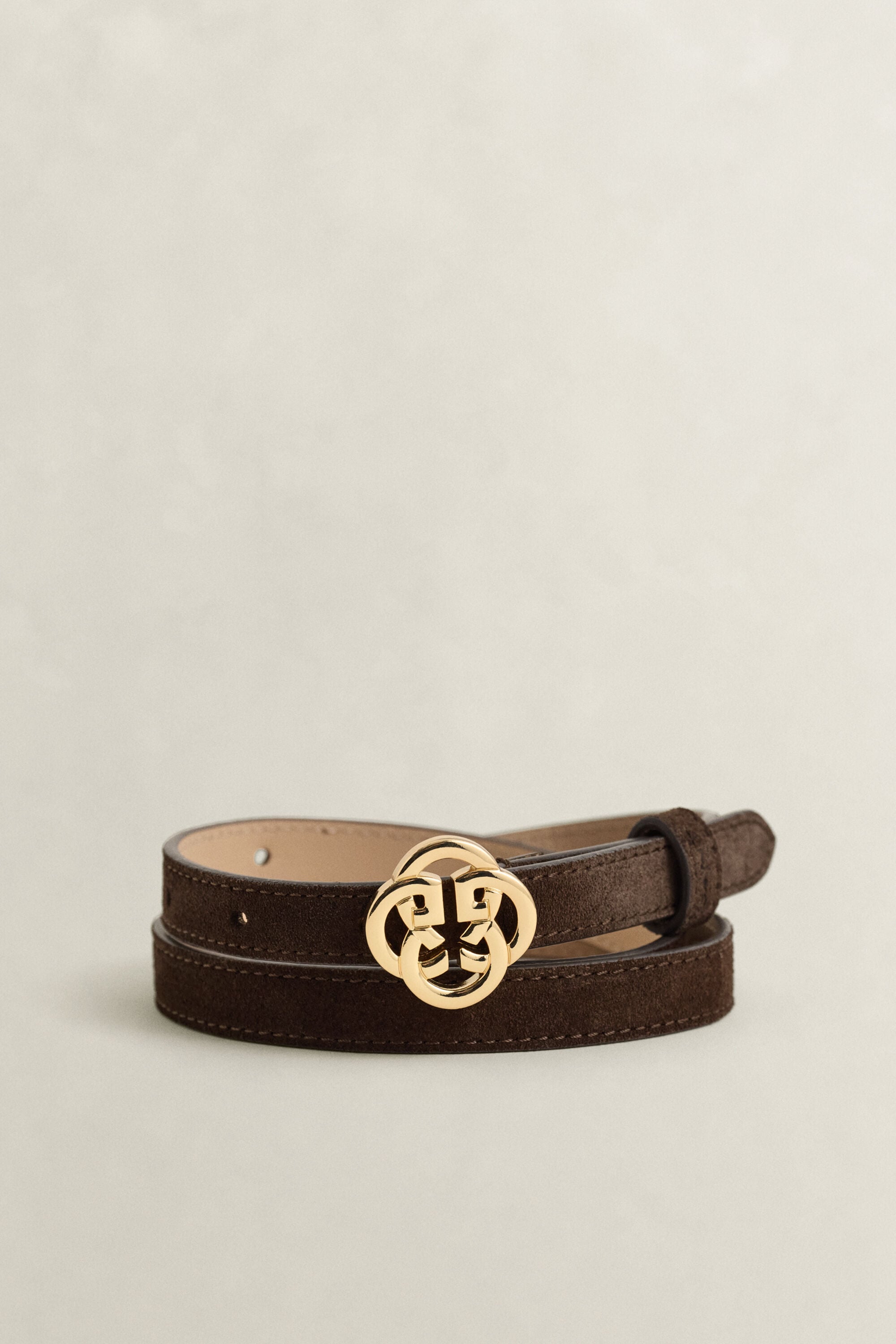 Monogram Suede Belt