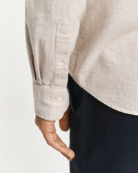 Regular Fit Melange Flannel Shirt