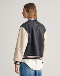 Leather Varsity Jacket
