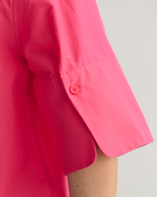 Relaxed Fit Cotton Silk Short Sleeve Shirt