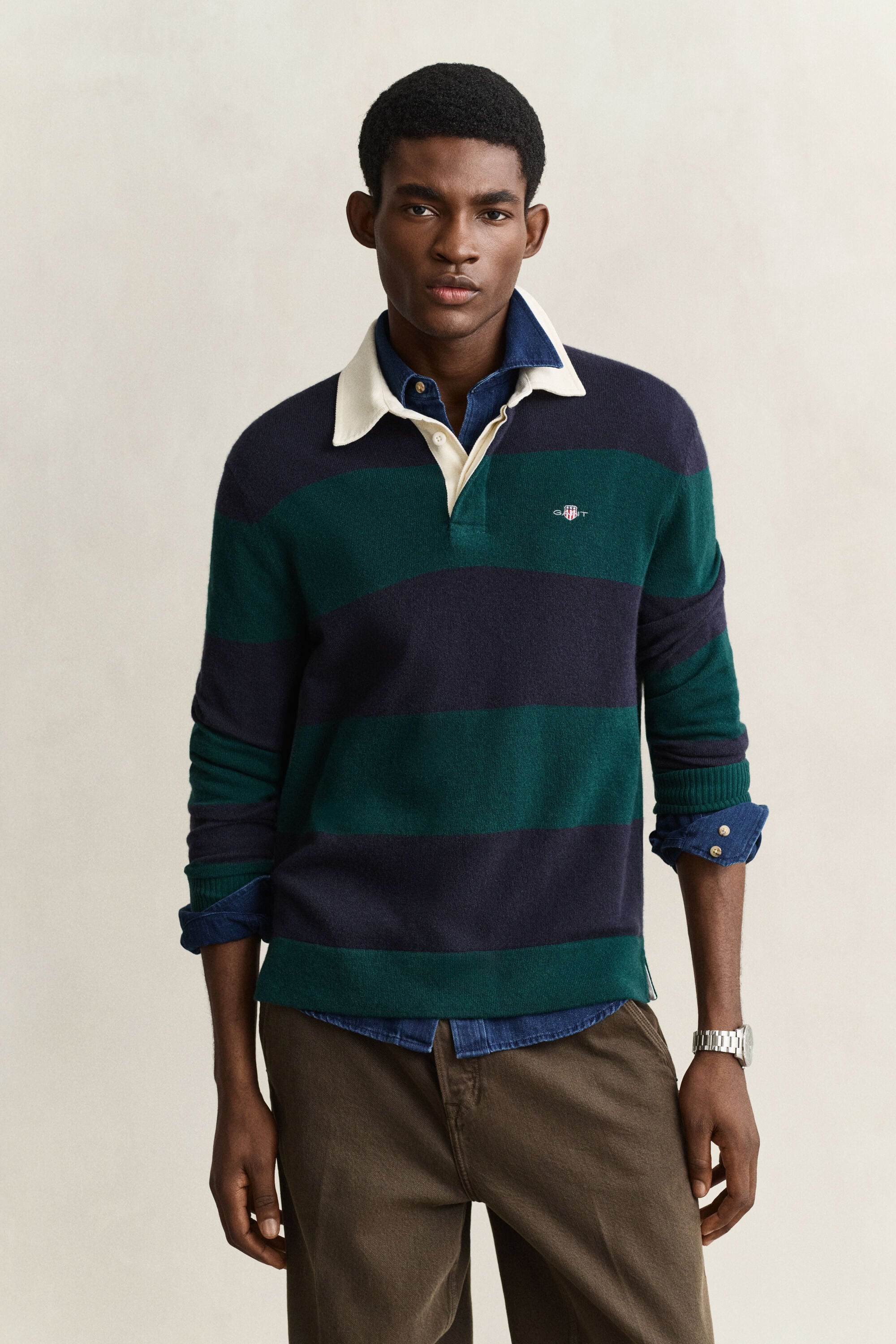 Barstriped Lambswool Rugger