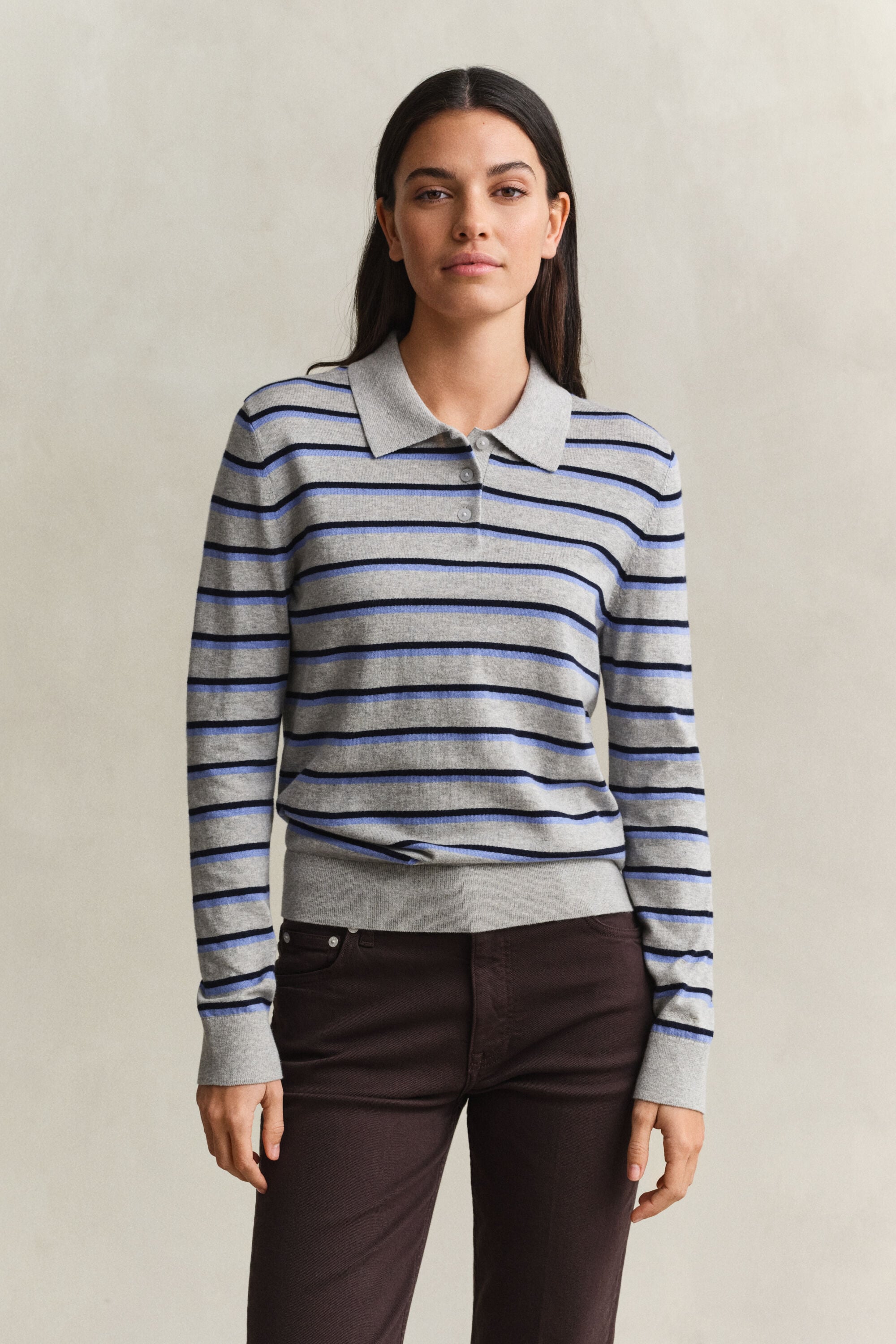 Fine Knitted Striped Sweater