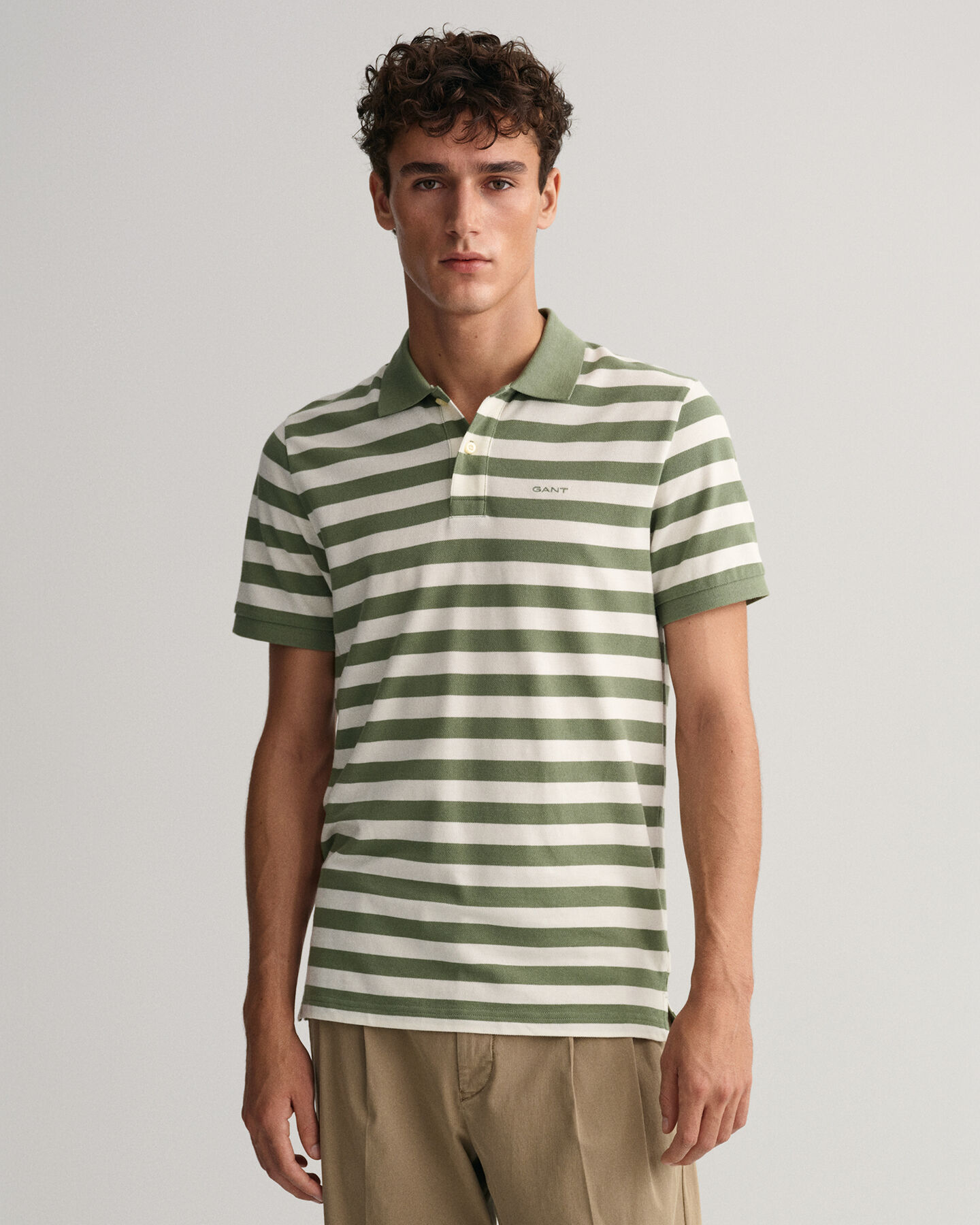 Multi Striped Piqu&eacute; Polo Shirt