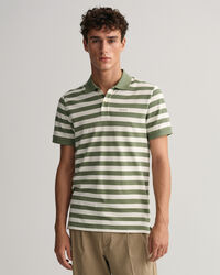 Multi Striped Piqu&eacute; Polo Shirt