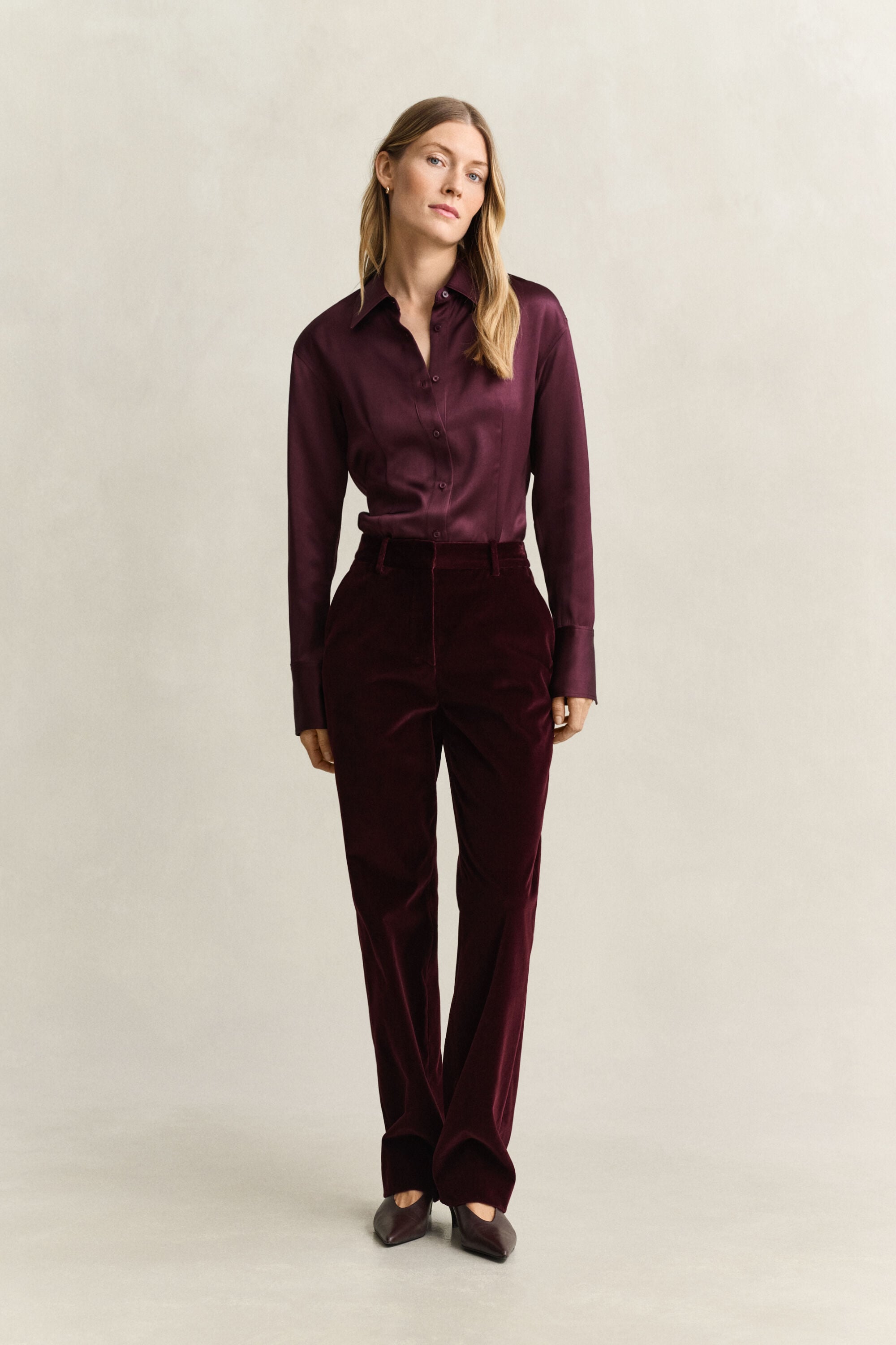 Tailored Velvet Pants