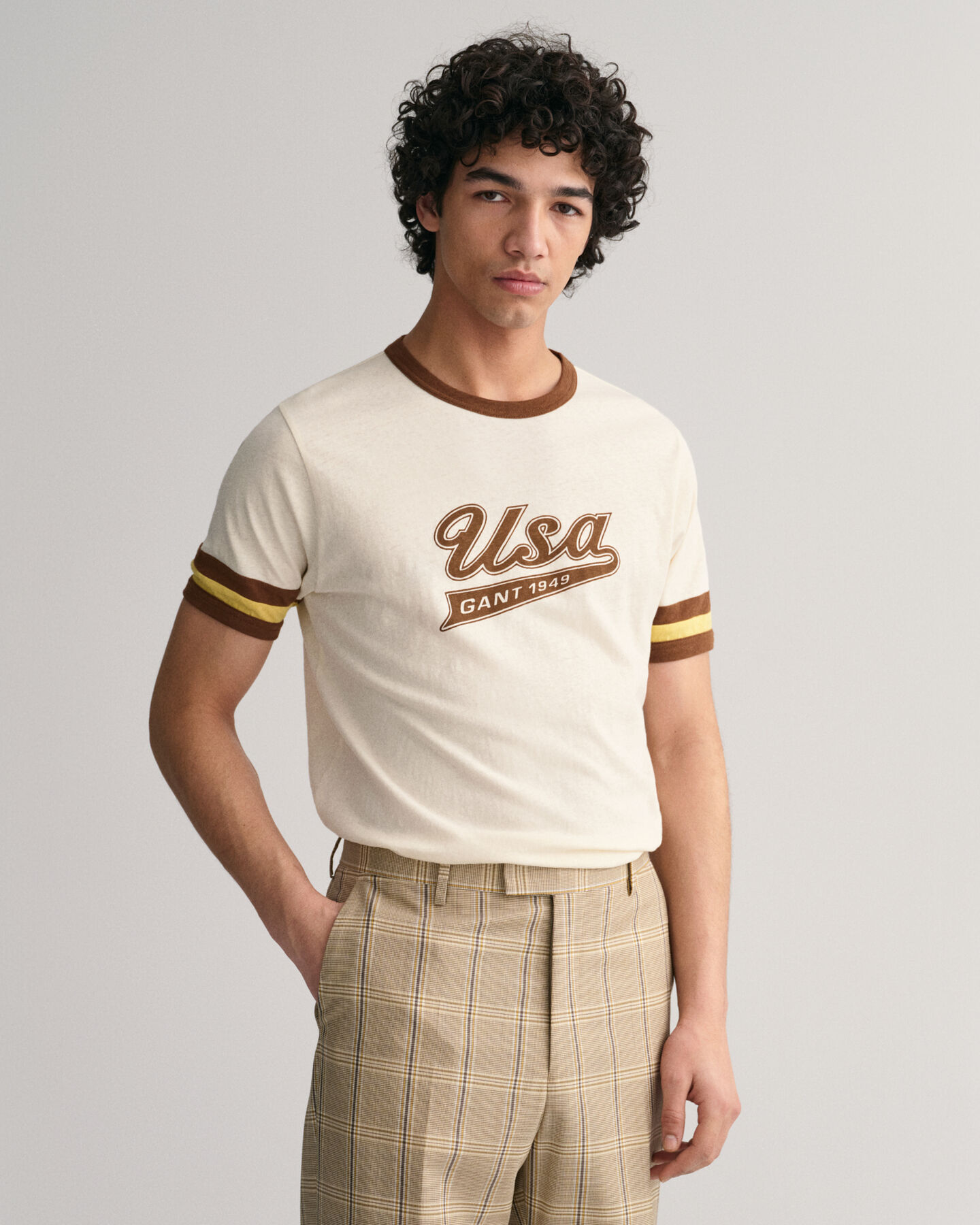 Striped Sleeve GANT USA T-Shirt