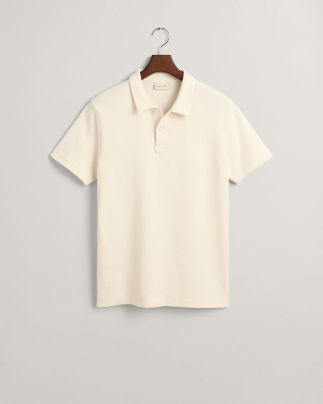 Waffle Texture Piqu&eacute; Polo Shirt