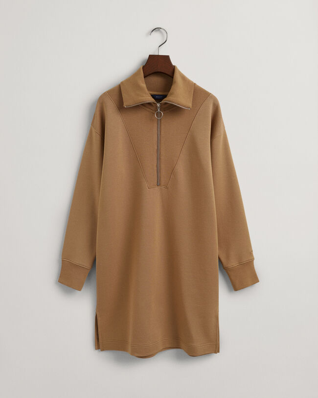 Half-Zip Sweat Dress