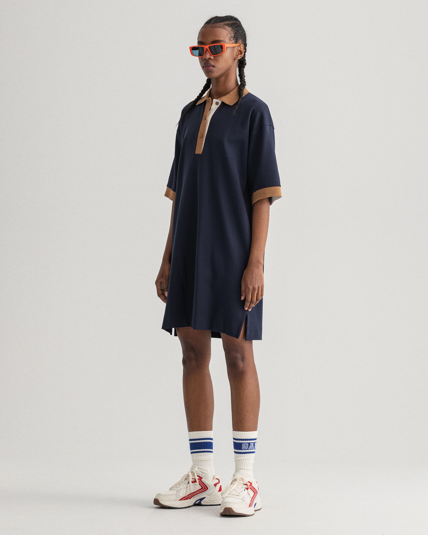 Colorblock Polo Dress