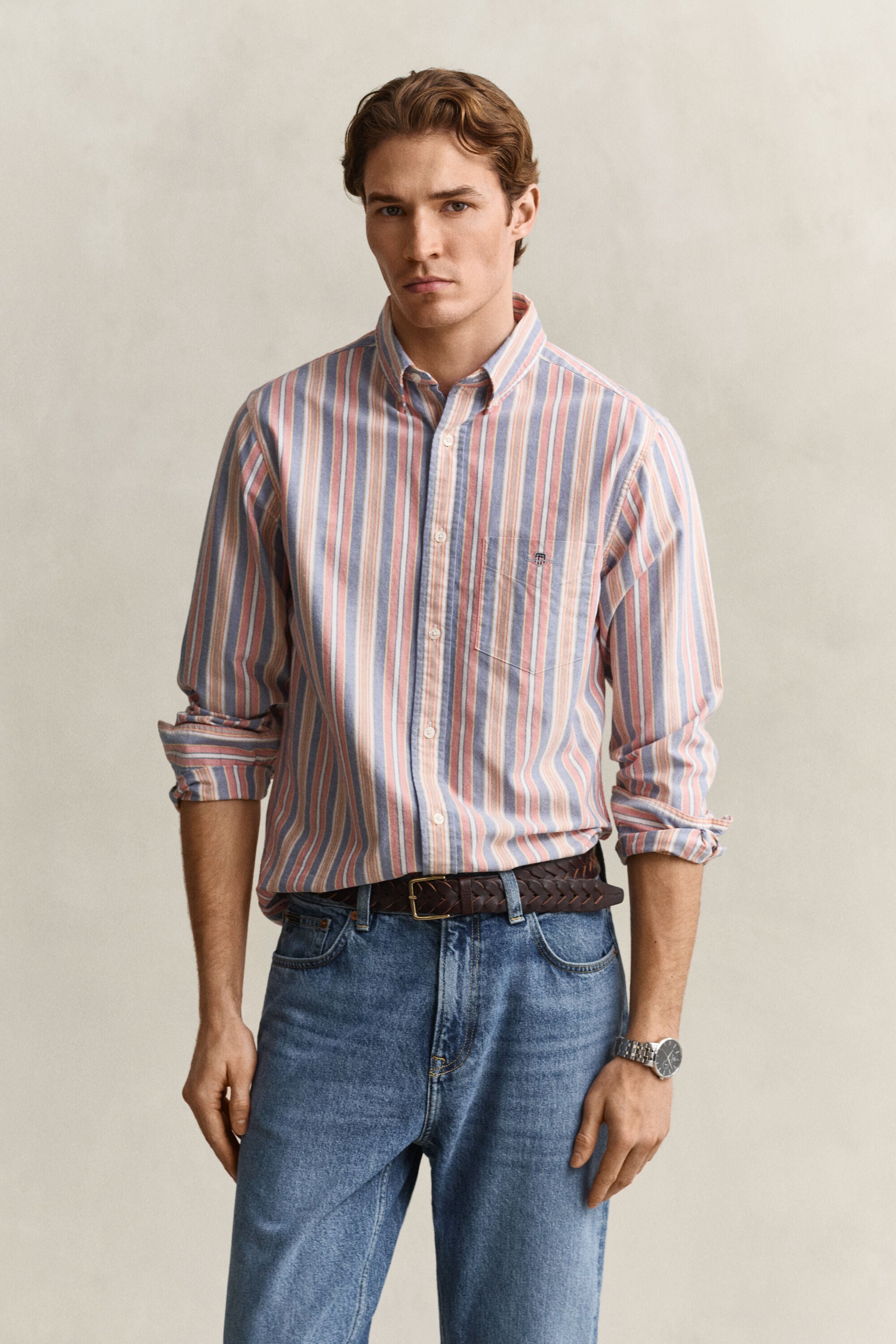 Multistriped Classic Oxford Shirt
