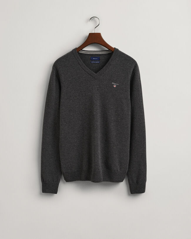 Super Fine Lambswool V-Neck Sweater