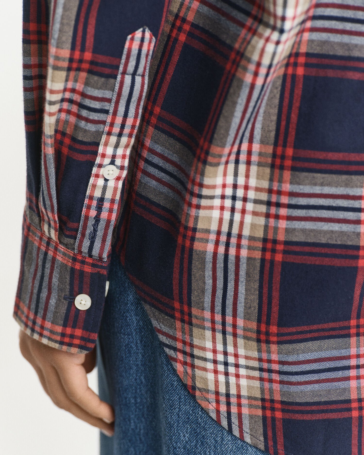Relaxed Fit Checked Flannel Shirt