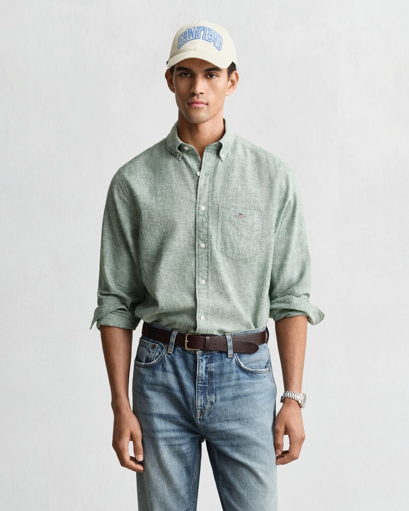 Regular Fit Cotton Linen Shirt