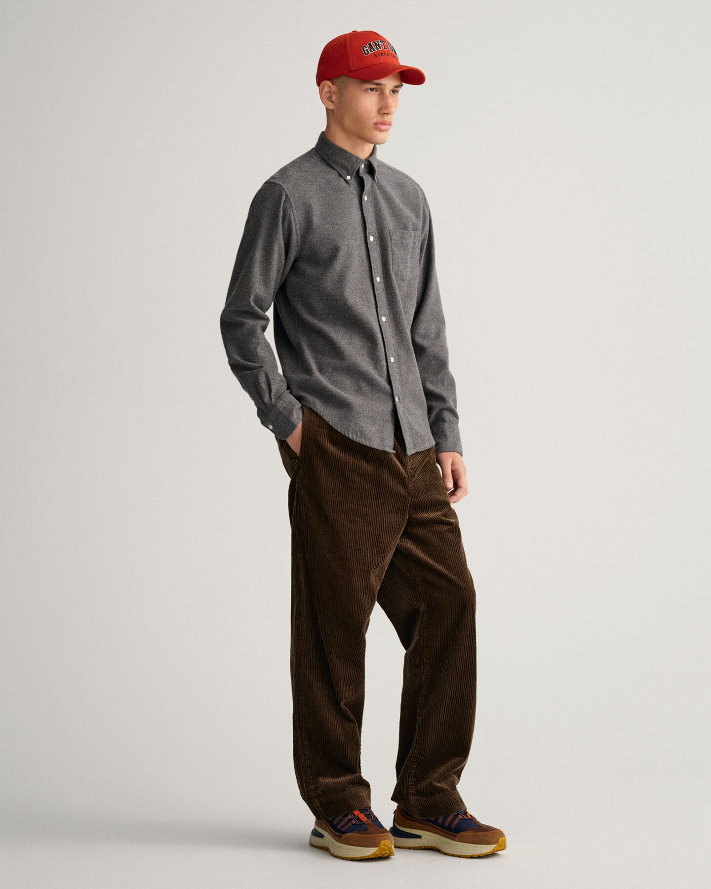 Regular Fit Herringbone Shirt