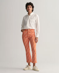 Cropped Chain Print Jeans