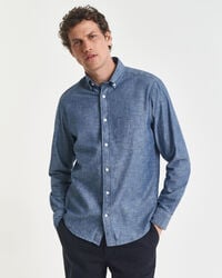 Regular Fit Indigo Chambray Shirt